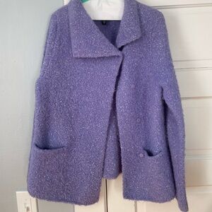 Eileen Fisher Lavender Teddy Jacket